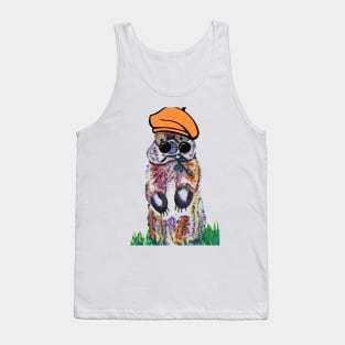 Artsy old groundhog Tank Top